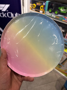 Pink and Blue Ombre Gradient Disposable Paper Plates