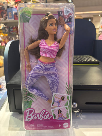 Barbie Made to Move Fashion Doll – Fully Poseable with 22 Flexible Joints