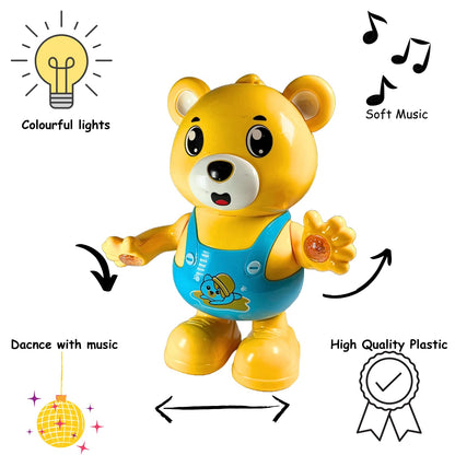 Dancing Bear, Dancing Toy with Light and Sound| Walk & Hand Swing Musical |Educational Robot Toys & Kids Toddler Gift
