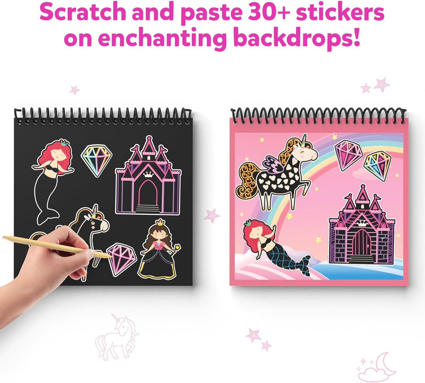 Skillmatics Magical Scratch Art Unicorn And Princesses