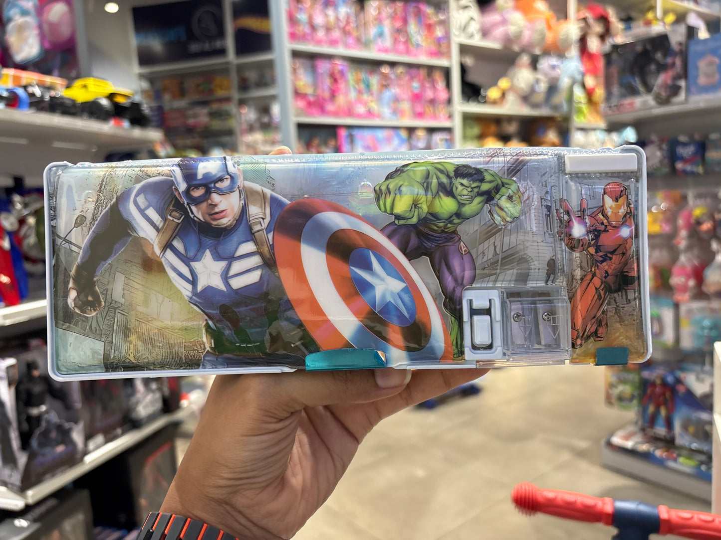 Double Sided Magnetic Metal Pencil Pouch