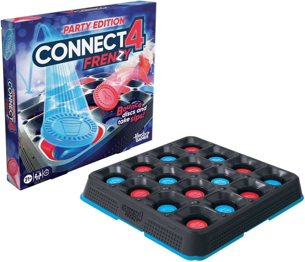 Hasbro Connect 4 Frenzy Party Edition Game Box