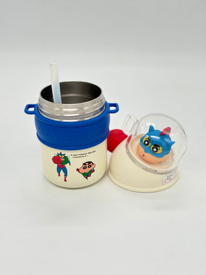 Shinchan 3D Baseball Vacuum Insulated Sipper Bottle 420ml
