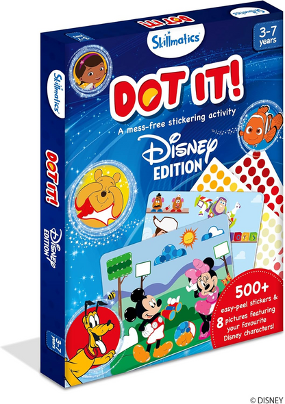 Skillmatics Dot It! Disney Edition, a mess-free sticker art activity kit