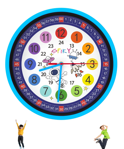 Spiky Wall Clock for Kids Boys And Girls