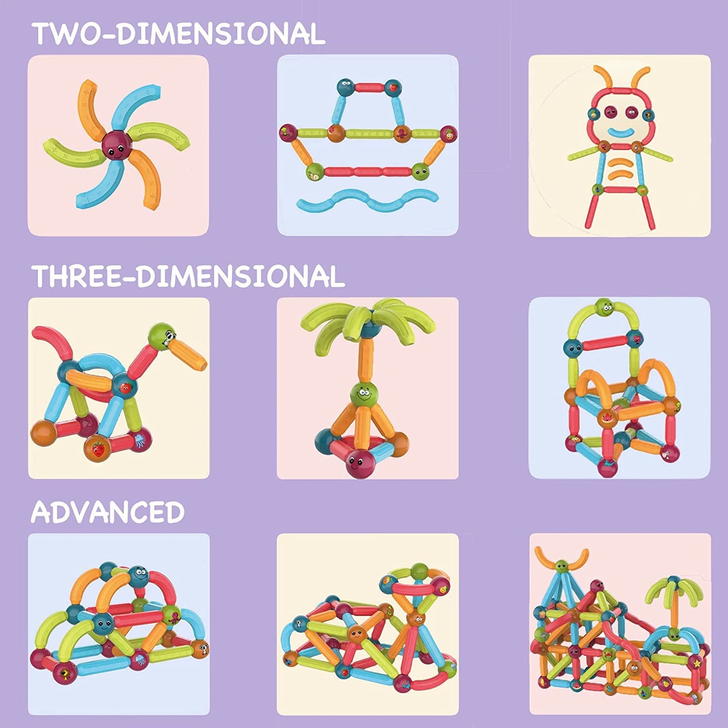 DIGE Light Magnetic Blocks 64 Pcs