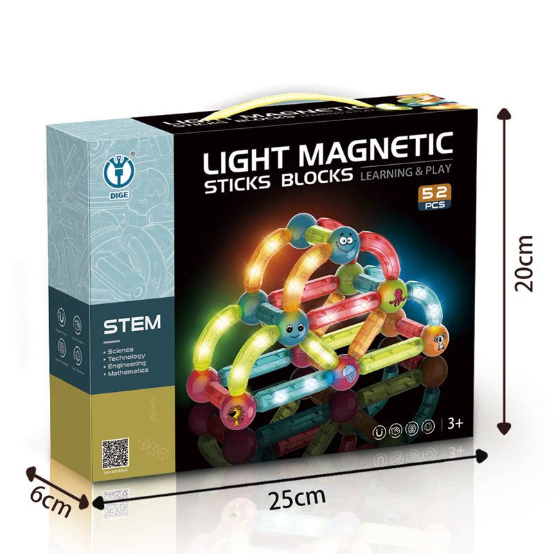DIGE Light Magnetic Blocks 64 Pcs