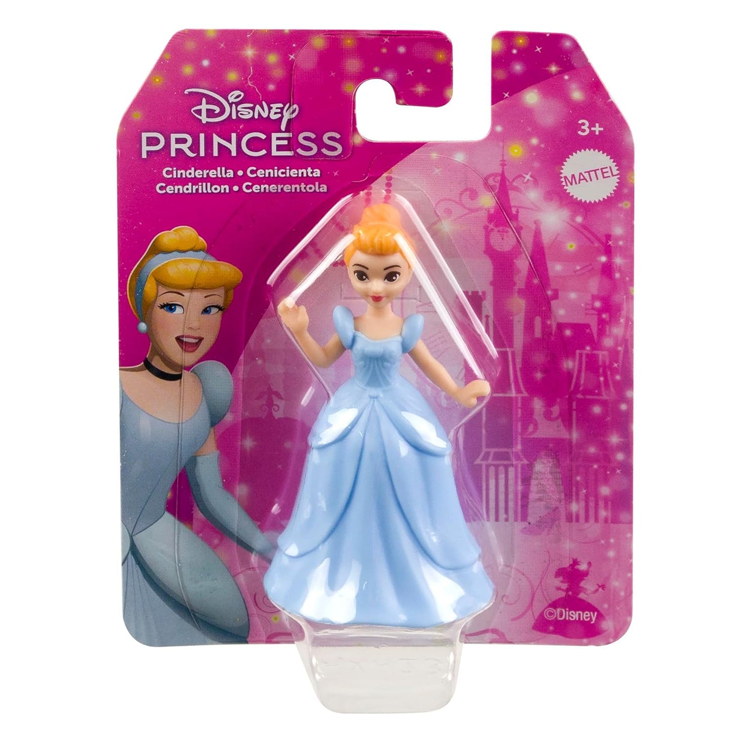 Disney Princess Mini Doll, For children ages 3 and up, Mattel (Doll cannot be chosen)