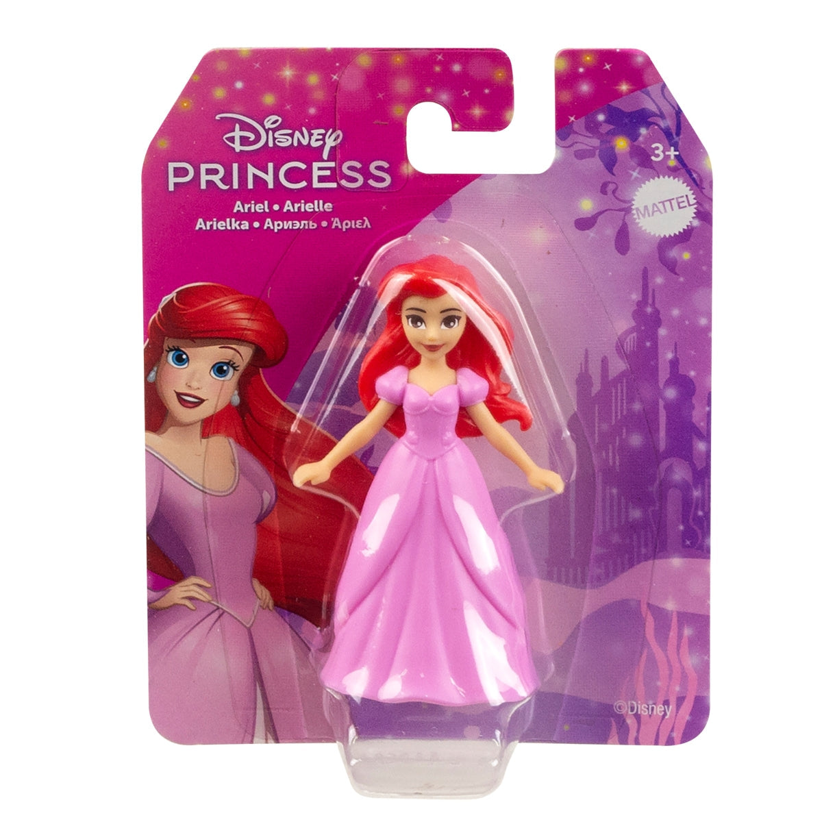 Disney Princess Mini Doll, For children ages 3 and up, Mattel (Doll cannot be chosen)