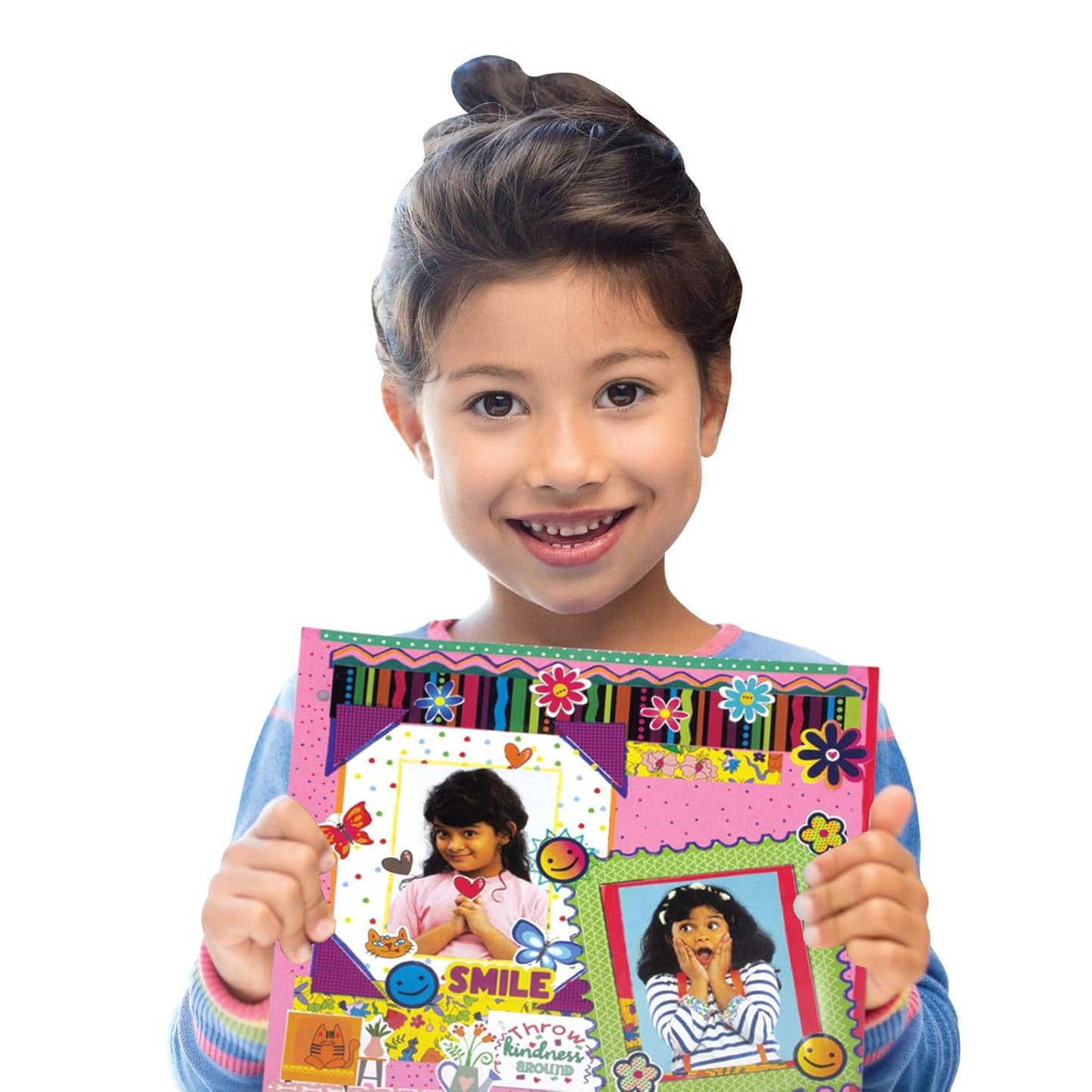 Handycrafts Funskool Scrapbook Kit, Stick, Sketch, Design & More, DIY Kit, Art and Craft Set for Kids, Learning, Fun & Engaging Activity for Childrens, Gift Set for Kid, Age 5+ Years