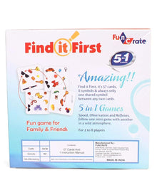 Find It First Premium 5-in-1 Family Card Game - 57 Cards