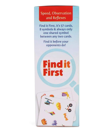 Find It First Premium 5-in-1 Family Card Game - 57 Cards