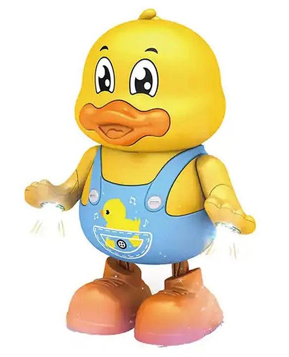 Musical & Dancing Funny Duck with 3D Light Toy for Kids  (Multicolor)