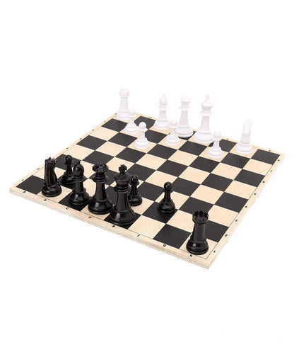 Funskool Games, Deluxe Chess, Wooden Set, War & Strategy, Family Games, Strategy Board Games, Toys for Kids, Wooden Board with Storage Box, Adults & Family, 2 Players, Ages 7 and Above, Multicolour