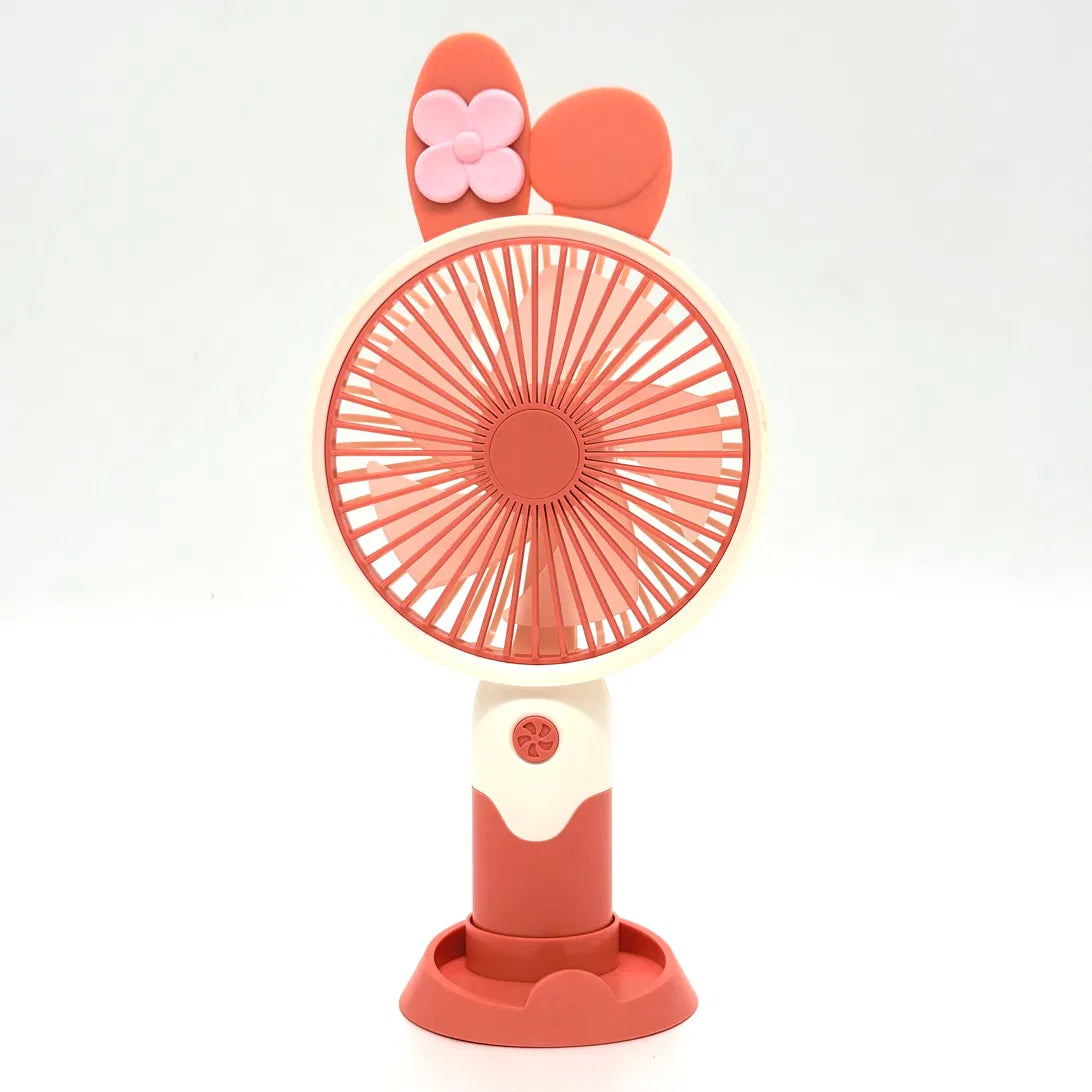 DianDi Fashion Fan — Bow & Ears Design Handheld Desktop USB Fan