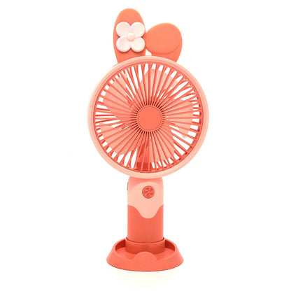 DianDi Fashion Fan — Bow & Ears Design Handheld Desktop USB Fan