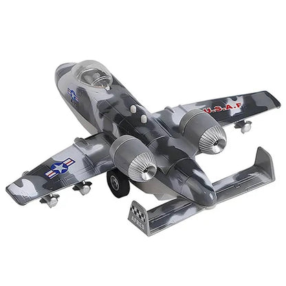 Die-Cast Military Fighter Jet with Light & Sound