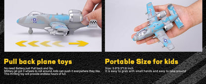 Die-Cast Military Fighter Jet with Light & Sound