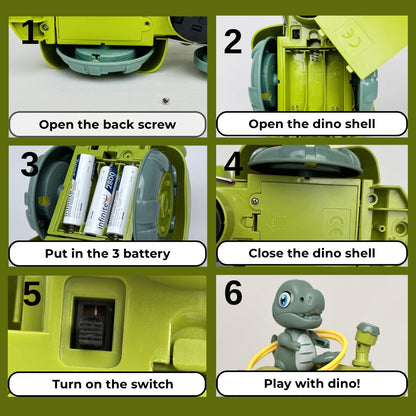 Dino Tractor Ring Toss Toy