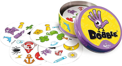 Asmodee Kid's Dobble, Visual Perception Card Game (Multicolour, Ages 6 and Above, 2 to8 Players)