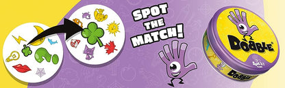 Asmodee Kid's Dobble, Visual Perception Card Game (Multicolour, Ages 6 and Above, 2 to8 Players)