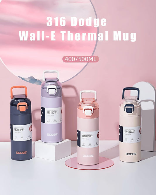 THE VENTI Dodge Hydra Adventure,|SS316| Insulated Water Bottle Stainless Steel Bottle, With Double Wall Vacuum Insulation, 900 Ml Hot & Cold Bottle (Peach)