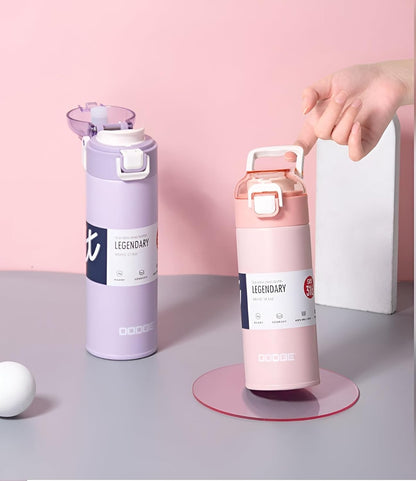 THE VENTI Dodge Hydra Adventure,|SS316| Insulated Water Bottle Stainless Steel Bottle, With Double Wall Vacuum Insulation, 900 Ml Hot & Cold Bottle (Peach)