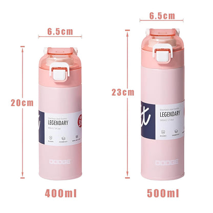 THE VENTI Dodge Hydra Adventure,|SS316| Insulated Water Bottle Stainless Steel Bottle, With Double Wall Vacuum Insulation, 900 Ml Hot & Cold Bottle (Peach)