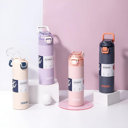 THE VENTI Dodge Hydra Adventure,|SS316| Insulated Water Bottle Stainless Steel Bottle, With Double Wall Vacuum Insulation, 900 Ml Hot & Cold Bottle (Peach)