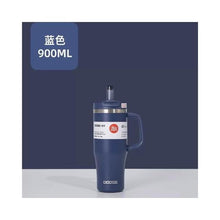 Dodge Premium Dual-Drink Insulated Mug with Straw, 900ml, 304 Stainless Steel, with Handle, Insulated Mug, Elephant Mug, Magnetic Straw Lid, Travel Mug