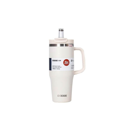 Dodge Premium Dual-Drink Insulated Mug with Straw, 900ml, 304 Stainless Steel, with Handle, Insulated Mug, Elephant Mug, Magnetic Straw Lid, Travel Mug