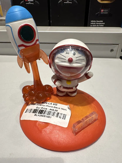 Doraemon Astronaut Phone Stand Figure - 10cm Collectible Desk Accessory