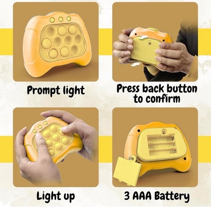 Quick Push Pop-It Electronic Game with Light and Sound - 999 Levels