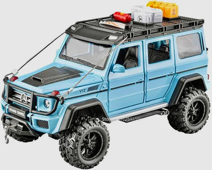 Die-Cast 1:24 Scale Alloy Off-Road Model Car with Sound, Light & Pull-Back Function
