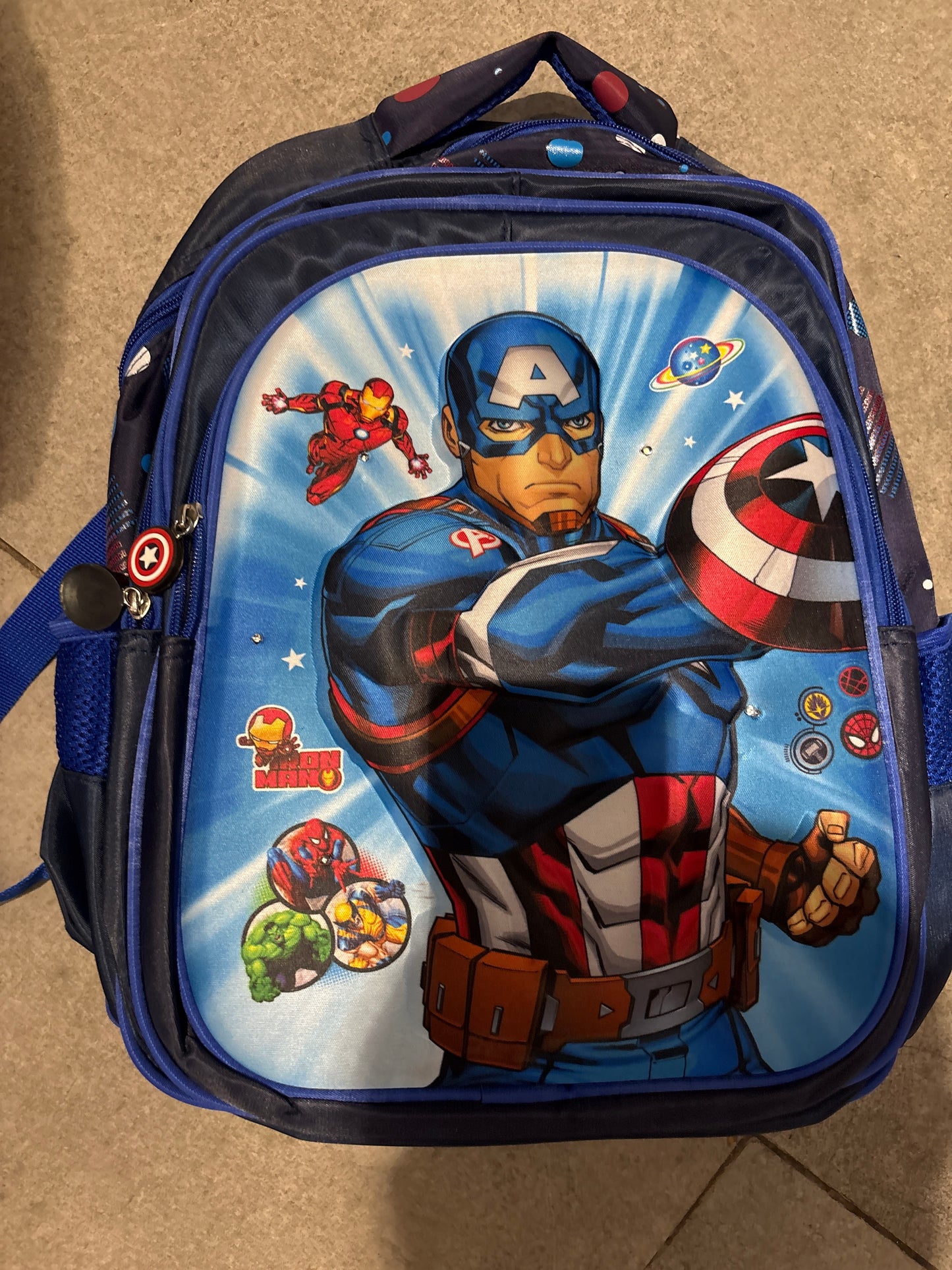 TMS 5741 Captain America 3D SCHOOL BAG with light