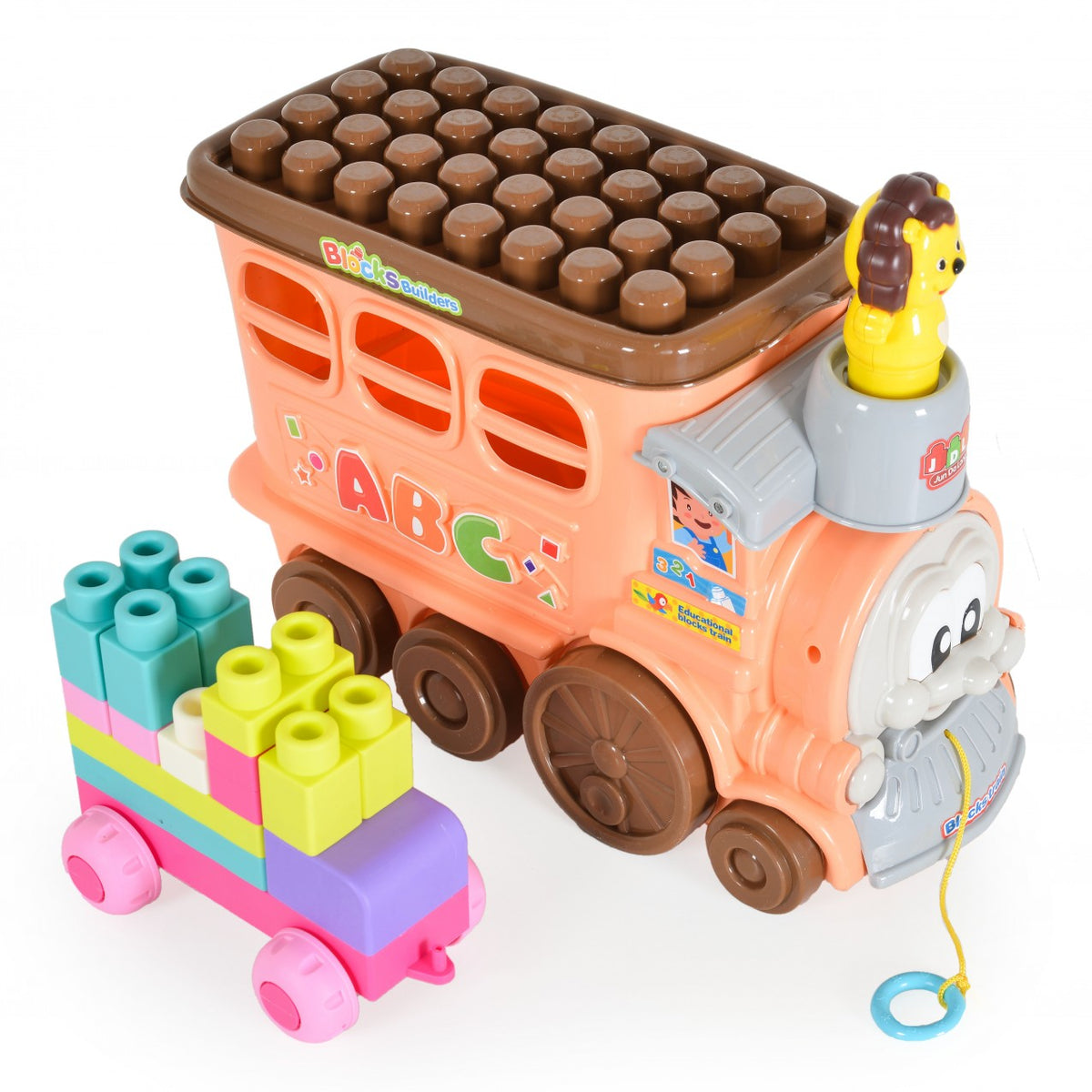 Multifunctional Blocks Train with Soft Rubber Building Blocks – 23 Pcs