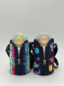 Insulated Steel Sipper with Soft Fabric Bottle Holder