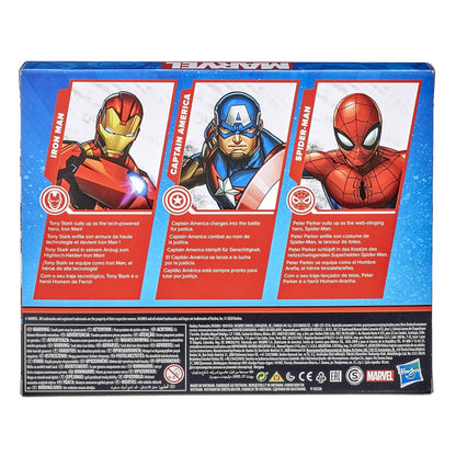 Hasbro Marvel 3-Pack Action Figure Set - Iron Man, Captain America & Spider-Man