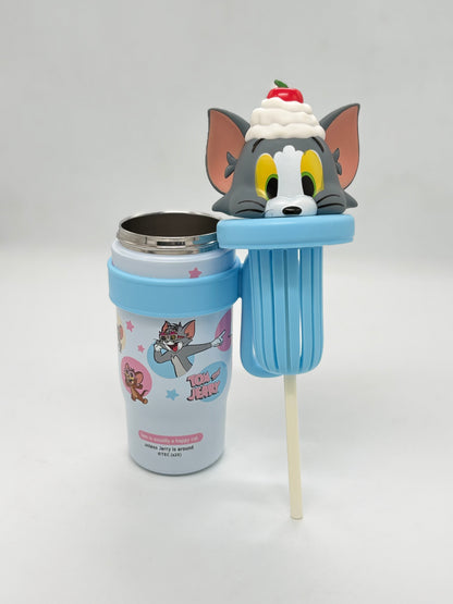 Disney Character 3D Lid Insulated Sipper Tumbler 800ml with Handle