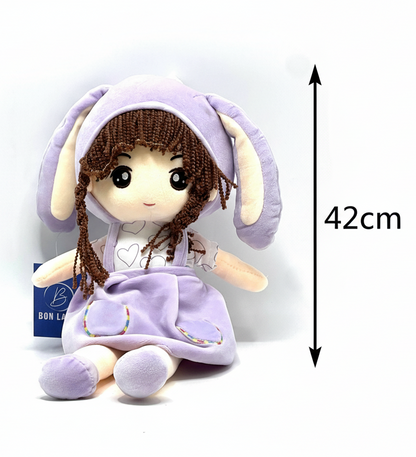 Small Doll with Bunny Ear 42 cm Soft Toy