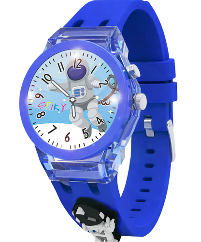 Spiky 3D Cartoon Analog Light Watch For Kids