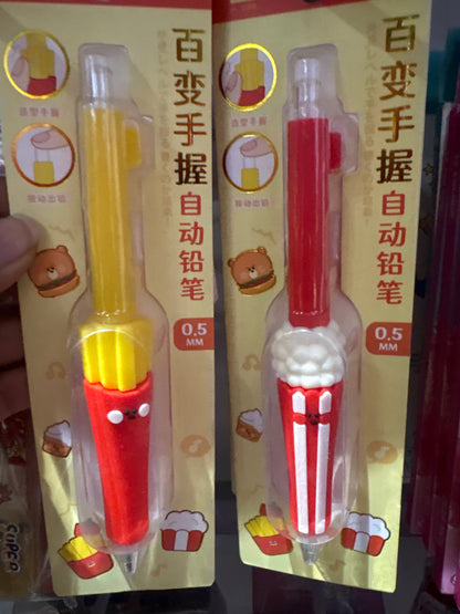 Popcorn and FrenchFries Pencil