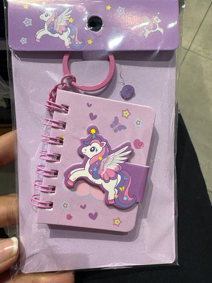 Mix Character Keychain Mini Notebook