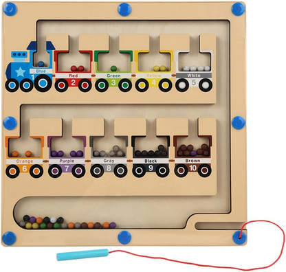 Magnetic Train Color Maze Board Game