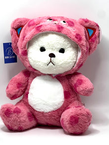 Pink Teddy with Hoodie 40cm Soft Toy