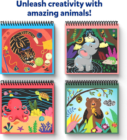 Skillmatics Magical Scratch Art Amazing Animals