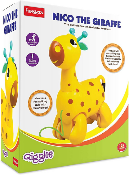 Giggles Nico the Giraffe Pull Along
