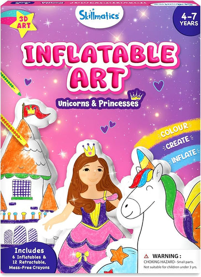 Skillmatics Inflatable Art Unicorn And Princesses