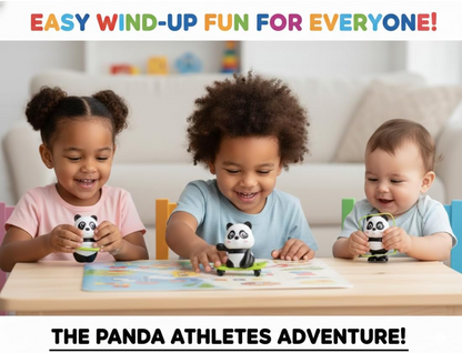 Panda Athletes Activity Toy Set of 3