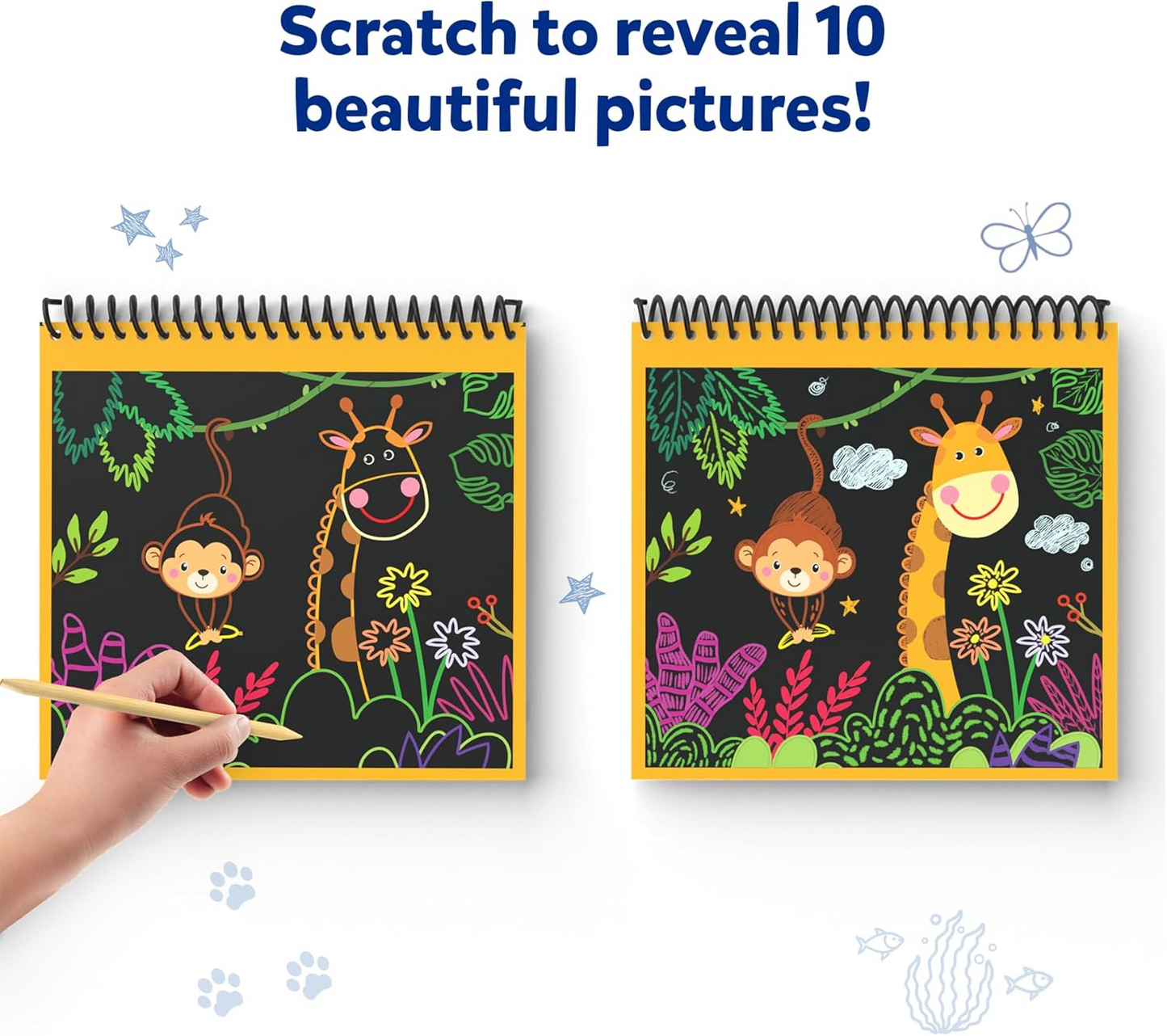 Skillmatics Magical Scratch Art Amazing Animals